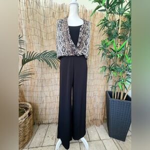 Karen Kane Gold Sun Print Jumper